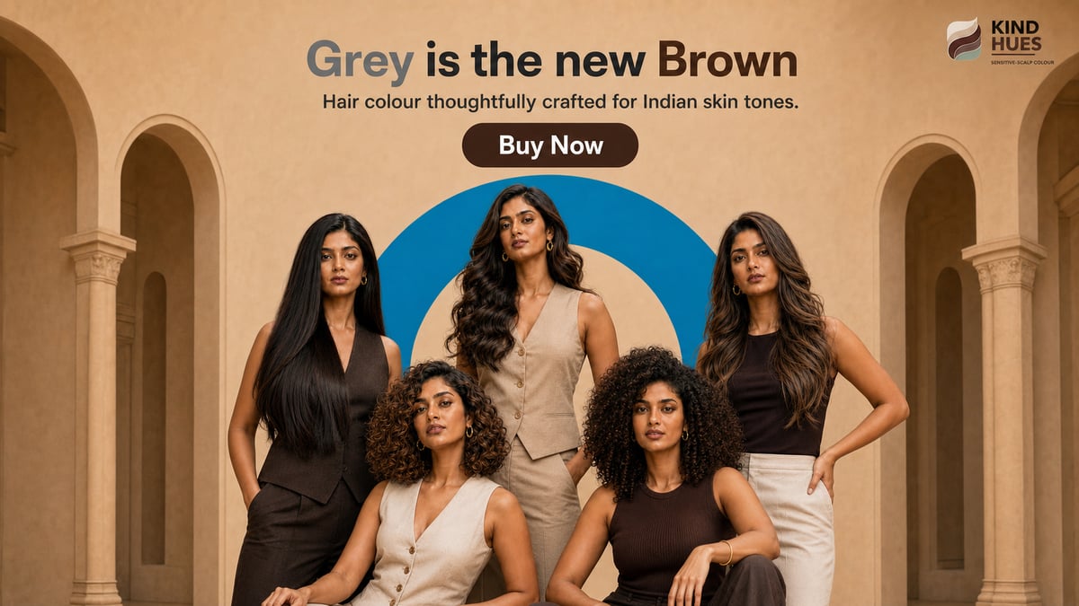 Grey is the new Brown — hair colour thoughtfully crafted for Indian skin tones. Buy now.